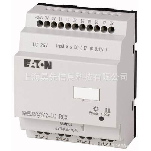 Eaton伊顿金钟穆勒EASY512-DC-RCX控制继电器显时24V直流DL