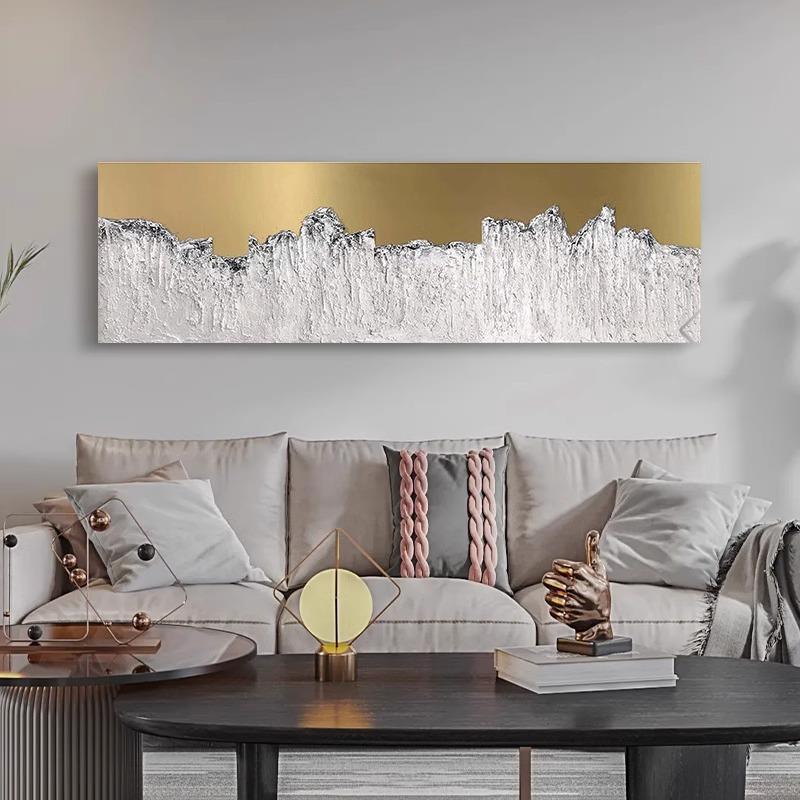 2023新款客厅装饰画纯手绘抽象小众艺术立体肌理油画卧室挂画