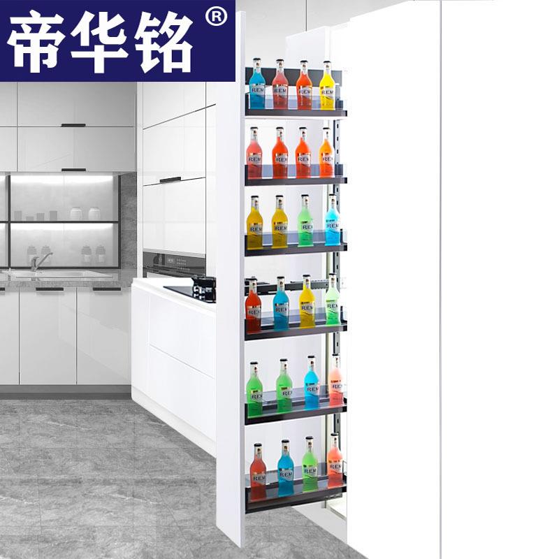 帝华铭厨房大怪物抽屉式高柜侧装拉篮调味高深篮侧拉篮橱柜窄柜篮