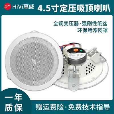 Hivi/惠威TD205定压吸顶喇叭吸顶音箱天花板喇叭吊顶音响喇叭