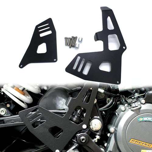 适用KTM390ADV改装脚踏护板脚踏保护支架后制动泵保护罩