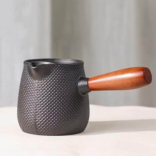 0.6L围炉煮茶铸铁壶粒子罐罐壶烤奶茶煮茶壶泡茶壶侧把铁茶壶茶具