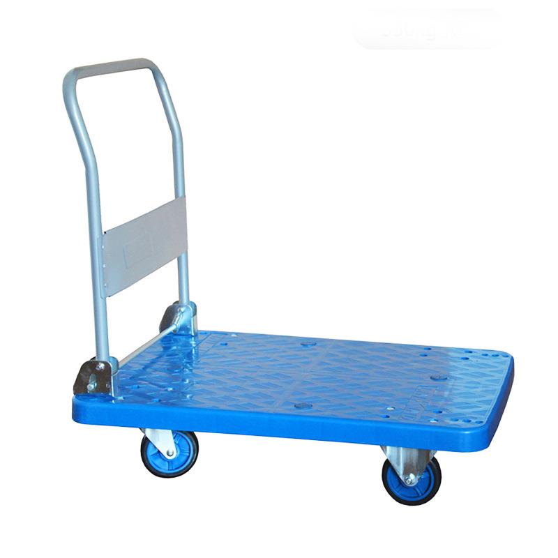 森凡平板车小推车手推车手拉货车搬运车拉杆小拖车拉货塑料板车