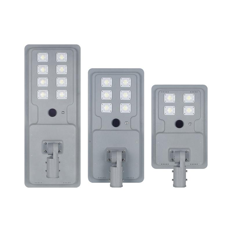 现货户外防水大透镜高亮太阳能路灯50W80W100W一体化太阳能路灯