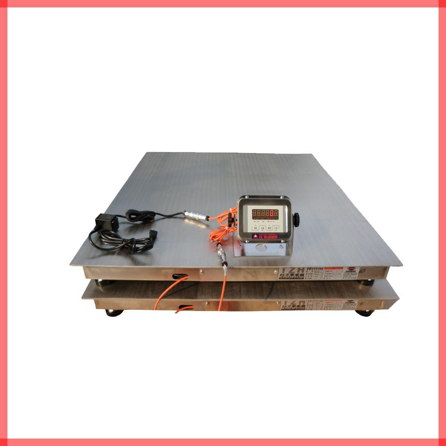 304材质小地磅称重1-3吨小型数显电子平台秤防水耐腐不锈钢地磅