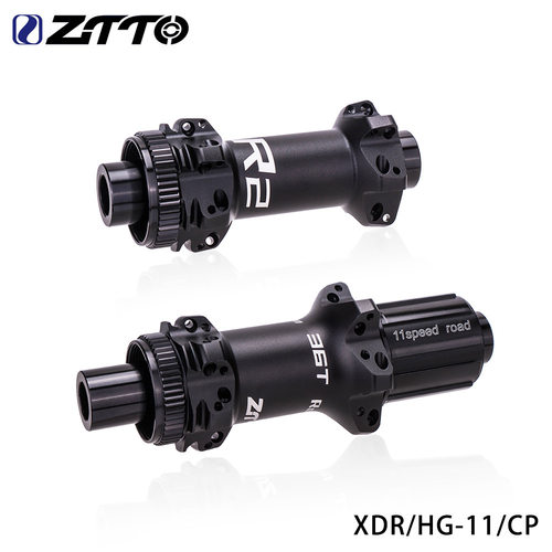 ZTTO R2轻量化直拉24孔公路车花鼓 36T棘轮中锁DT结构 配快拆桶轴