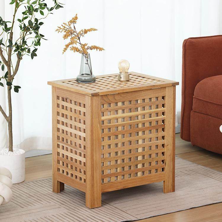 实木储物箱柜子楸木家居金属拉杆网格筐卧室收纳床头柜原木原木风,电子/电工,接线端子,淘宝优惠券,粉丝福利购,淘宝优惠卷