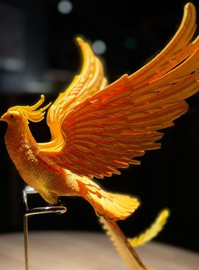金凤凰婚庆礼品乔迁玄关装饰结婚家具电视柜摆件龙凤呈祥吉祥物