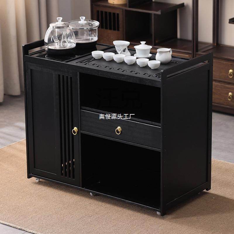 可移动茶几家用小户型茶桌边几非实木中式茶水柜烧水泡茶包邮