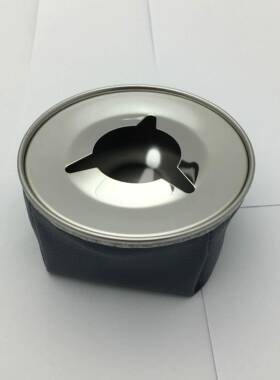 不锈钢304煙灰缸藍色人工皮PU皮