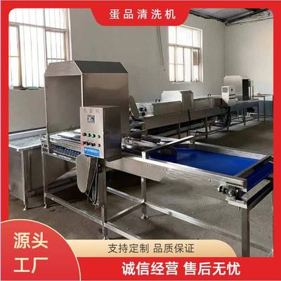 全自动洗蛋机蛋制品加工全套设备禽蛋清洗机蛋类加工生产线