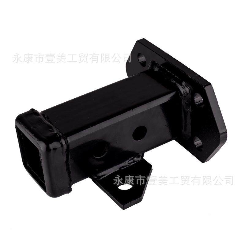 改装车配件拖车方形2英寸接口拖车臂连接底座