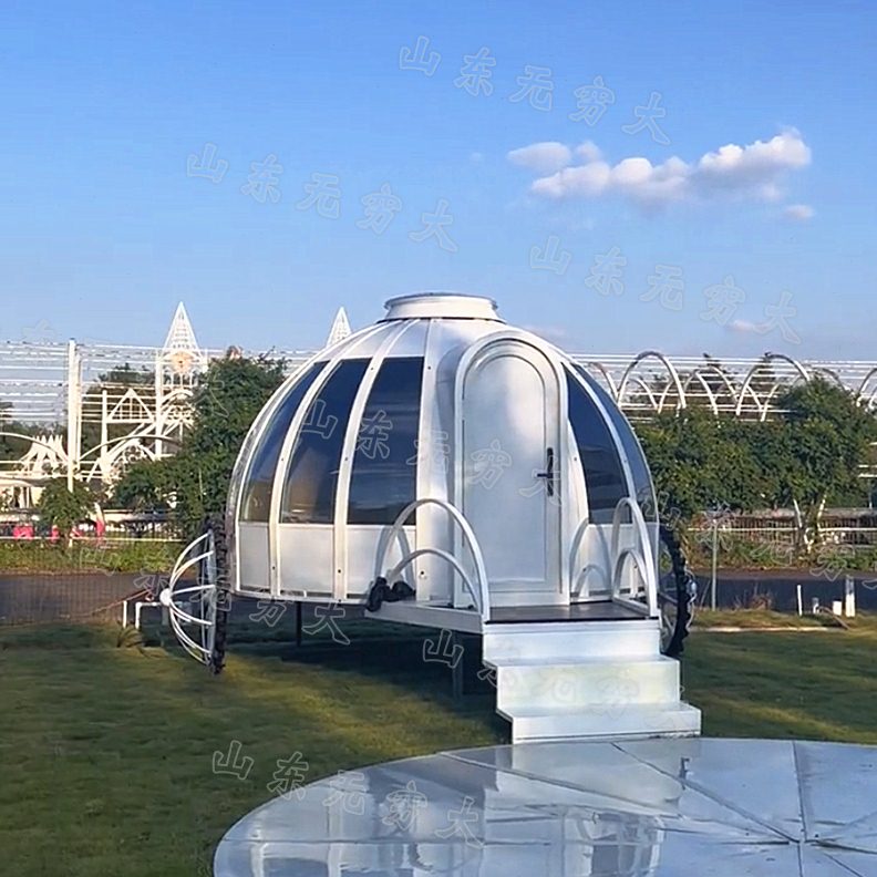 景区马户外景观露营阳光房星空地房屋可移动简易南瓜车民宿