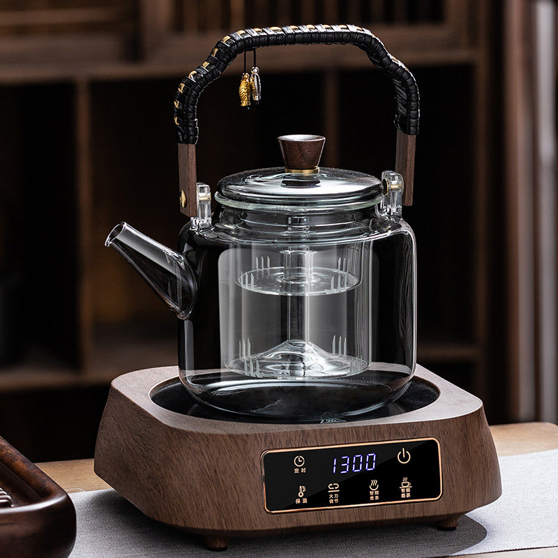 耐热玻璃电陶炉煮茶器电陶炉蒸茶器家用加厚蒸汽全自动提梁壶泡茶