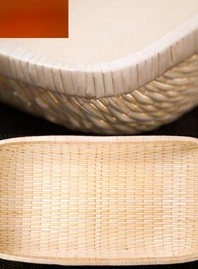 柳编笸箩藤编收纳筐馒头筐现捞箩筐簸箕柳条饼馍筐长方形家用大号