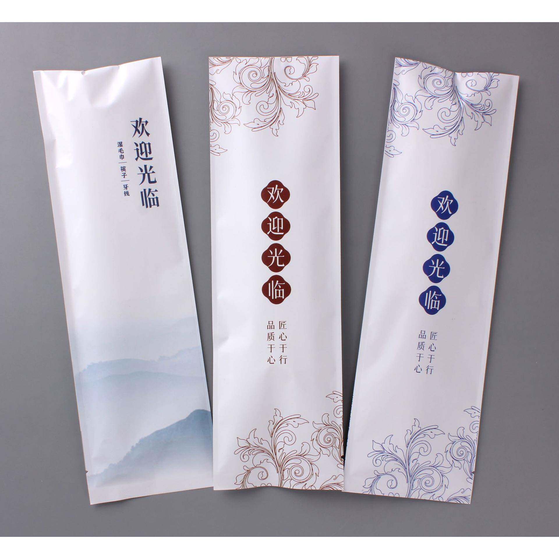 一次性筷子三件套饭店家用商用筷子湿毛巾牙线一百套(双)/件