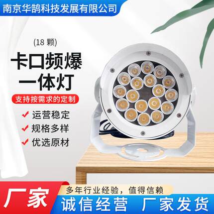 卡口频爆一体灯18颗闪光灯智能交通环保卡口LED频爆双光源一体灯