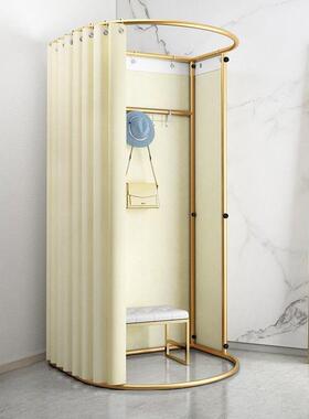 zh商场移动试衣间服装店落地便携式可折叠简易更衣室临时展示架门