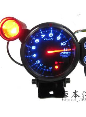 DEFI仪表BF80mm蓝光转速表赛车改装汽车车用仪表超转速灯