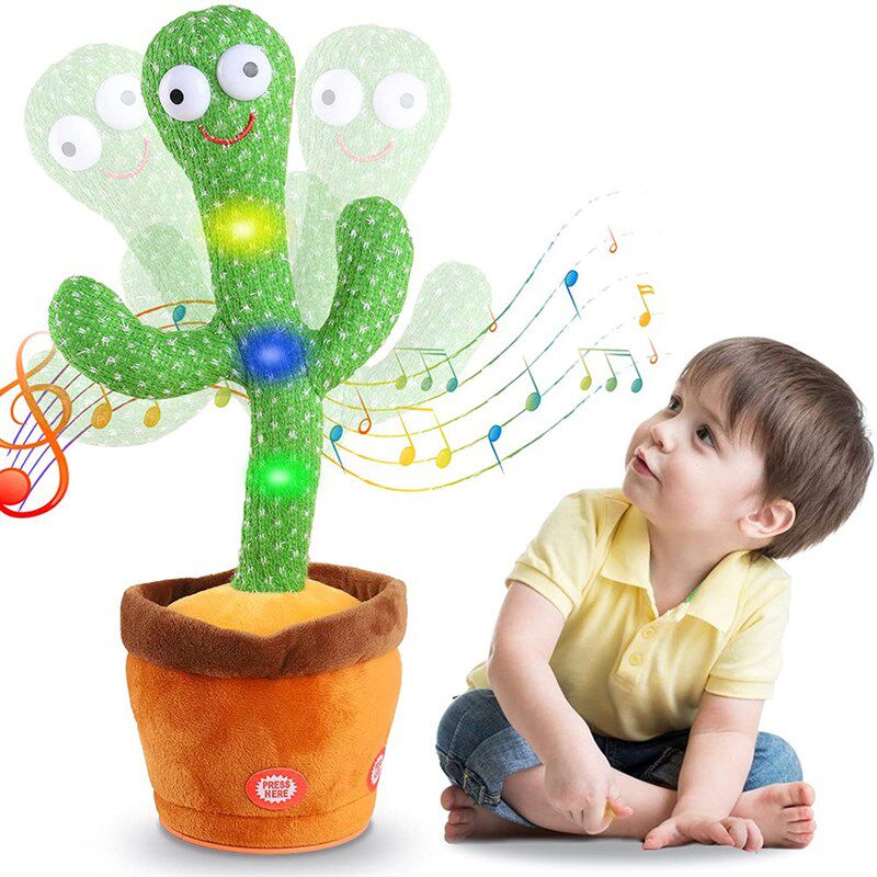 32cm Electric Twisting Dancing Enchanting Cactus Toy With En