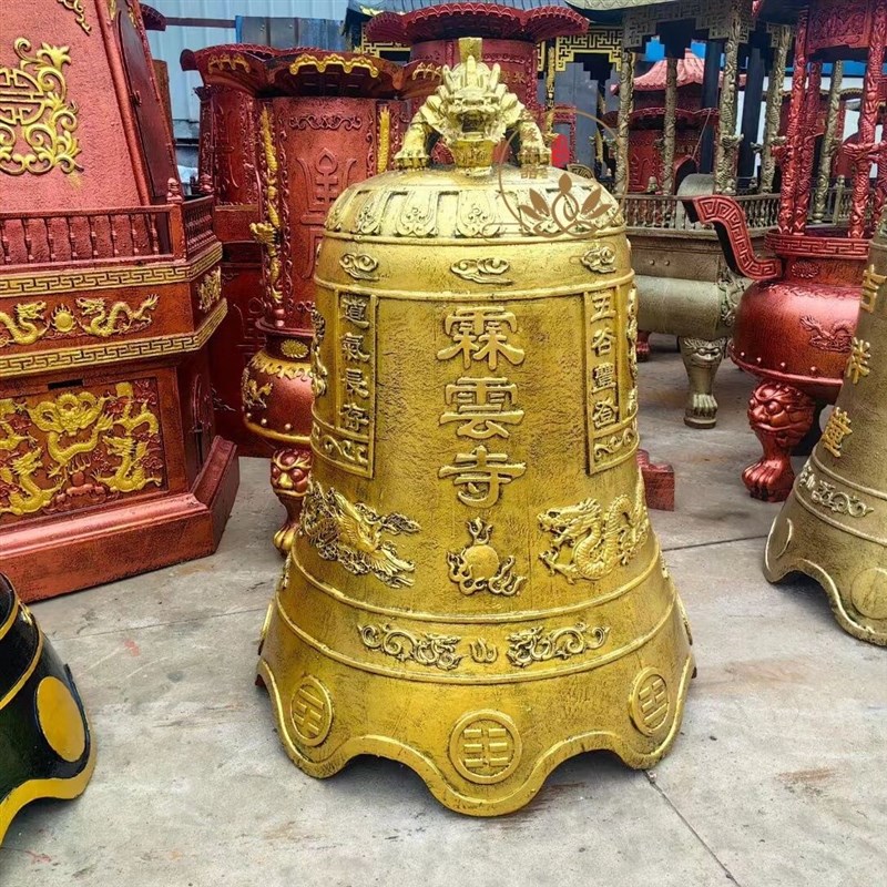 寺庙铸铁钟铜钟吉祥钟撞钟景区大型户外室内