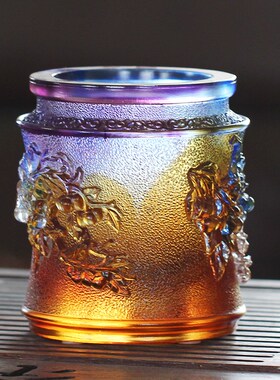 琉璃笔筒事事如意摆件居家客厅办公前台桌面摆放商务定制吉祥礼品