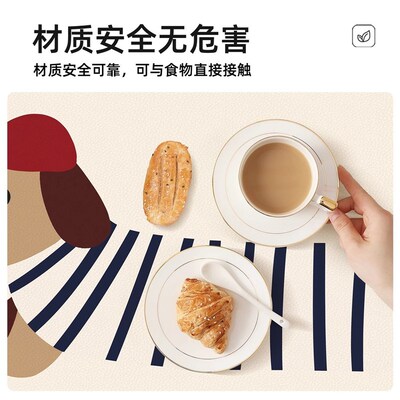 电视机柜垫子卡通餐边柜电视柜台面保护垫玄关桌布防水防油免洗鞋