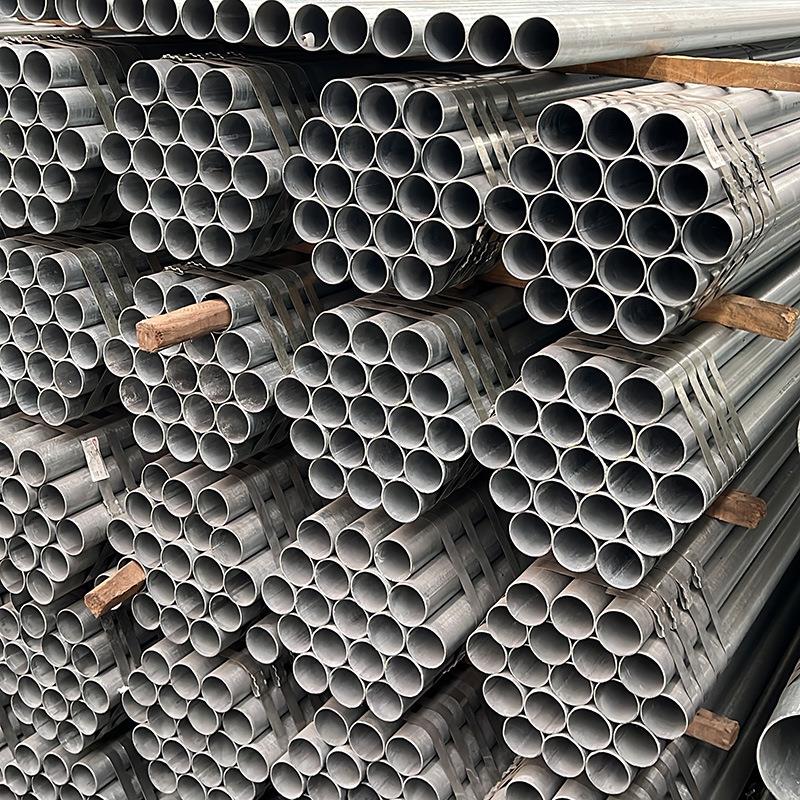 镀锌管广东厂家Q235B幕墙建筑搭建4分空心6米光亮薄壁镀锌圆管