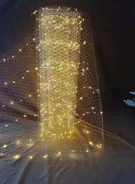 婚庆道天具TKZ星空网型led铜线灯发光灯网造满星吊顶装舞台氛围饰
