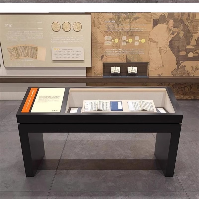 液压文物字画玉器玻璃展示柜博物馆展览展厅资料文献玻璃陈列柜台