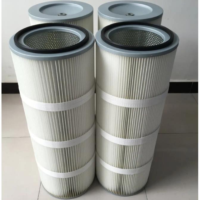 脉冲式空压机进风口空气滤芯智环过滤聚酯纤维折叠空气除尘滤芯