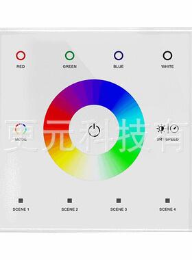 12-24VDC无线调光1路2路3路4路RF触摸面板控制器T1T2T3T4