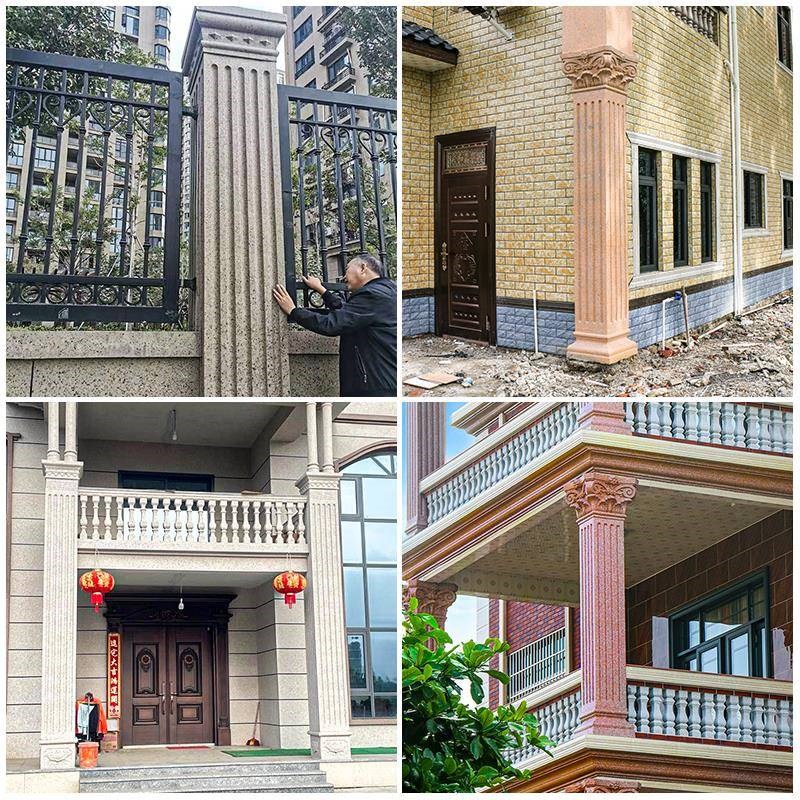 加厚罗马柱子模具大门方柱别墅模型方形水泥欧式装饰建筑模板塑料