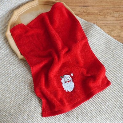 Soft Cotton Towels 3pcs Set Merry Christmas Santa Claus Hand