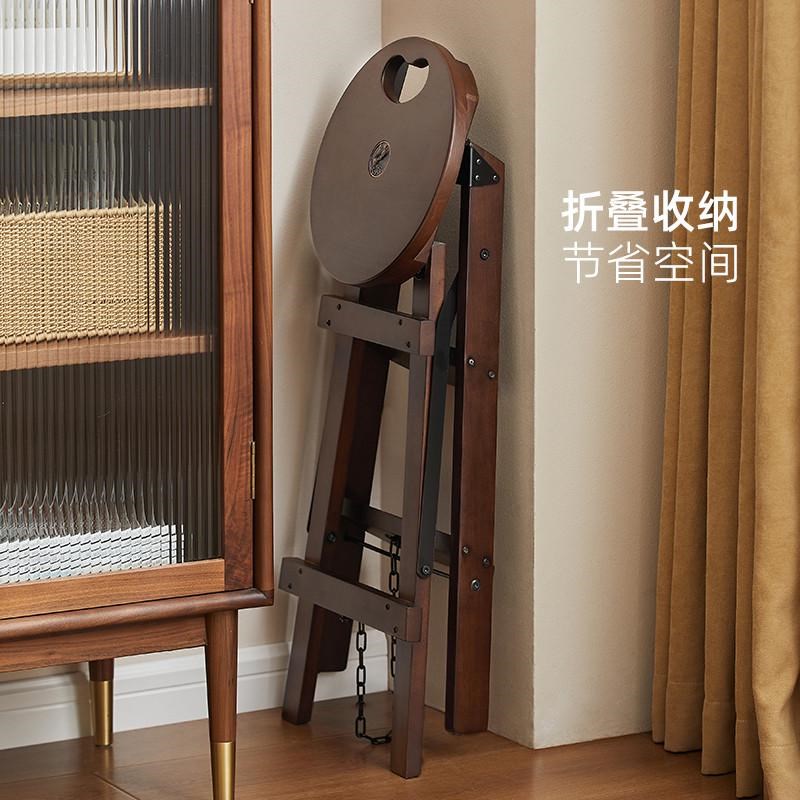 实木创意可折叠梯凳家用门口登高凳子多功能梯三步两用梯子新款