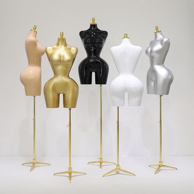 模特展示架女装欧美大码肥臀瘦腰半身模特服装店专用橱窗道具人台