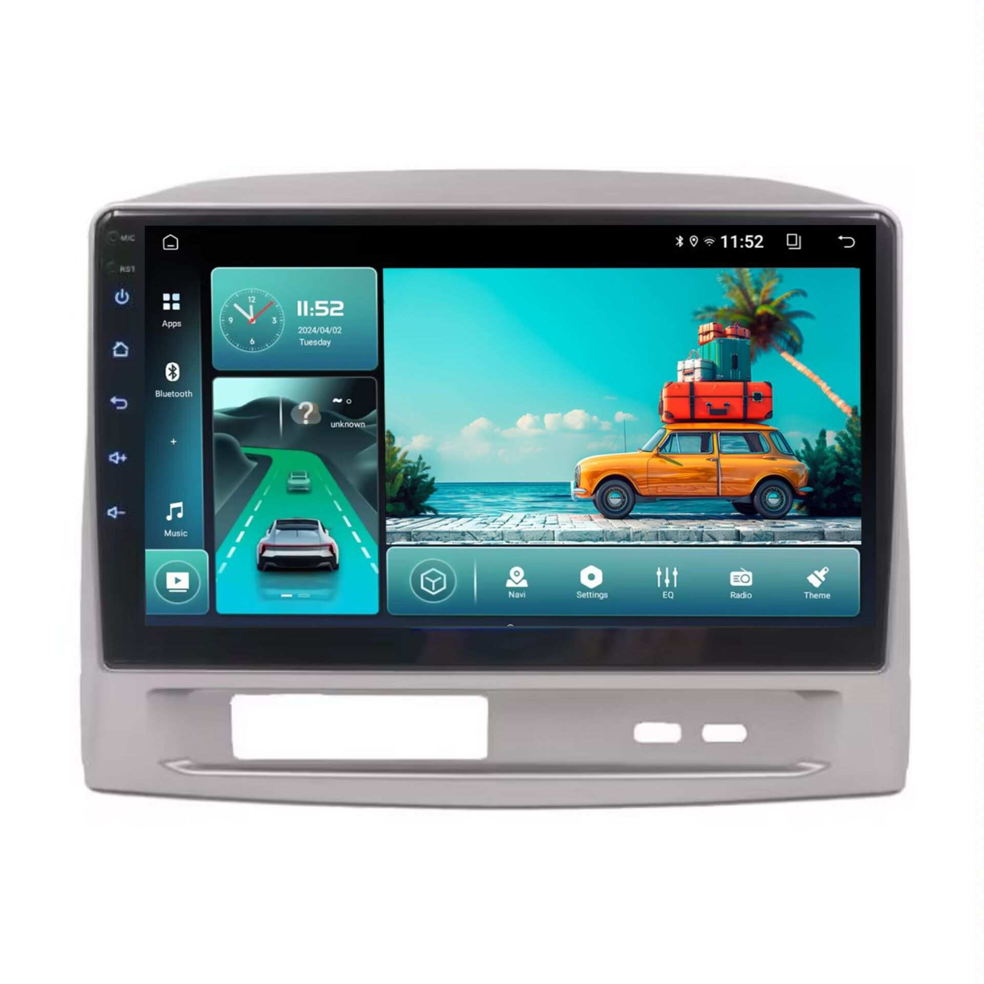 威驰吉利金刚VIOS 2004高清9寸中控大屏全网通百变框安卓车载导航