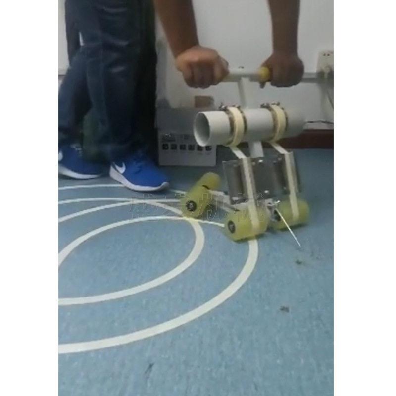 体育场塑胶球场贴带机 地坪贴边机篮球场羽毛球场划线贴带机