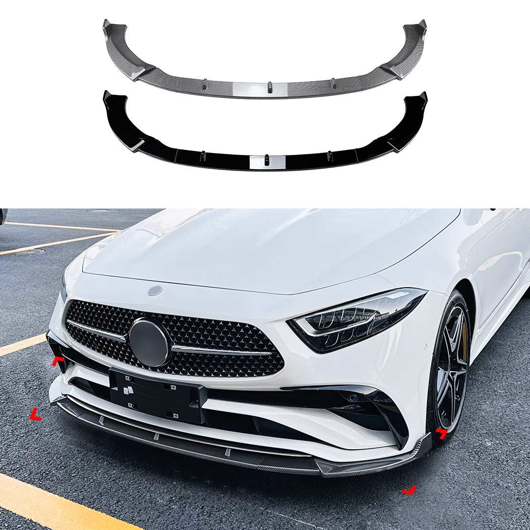 适用奔驰CLS级 C257后期 AMG Line 2022+ 前杠前唇前铲外饰改装