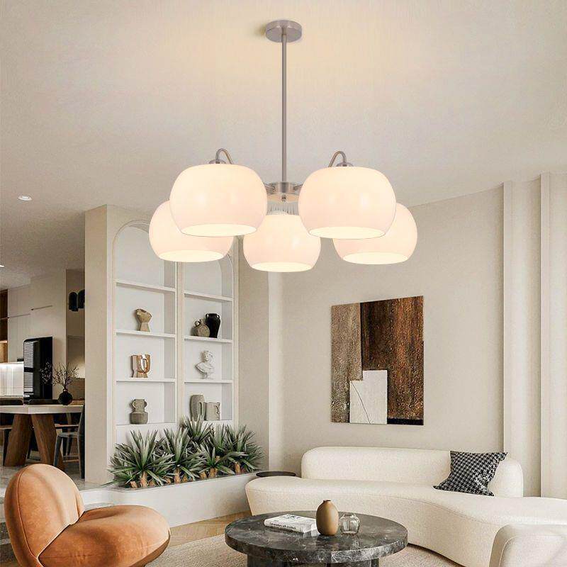 中古Vintage包豪斯客厅吊灯现代简约设计师款卧室铁艺创意柿子灯