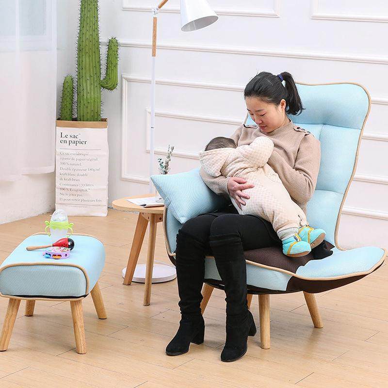 dpp喂奶椅子单人孕妇靠背哺乳沙发阳台躺椅休闲懒人椅卧室躺卧小