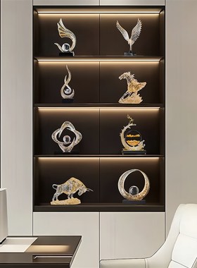 意式极简办公室装饰品摆件轻奢高档领导老板高级感高端大气上档次