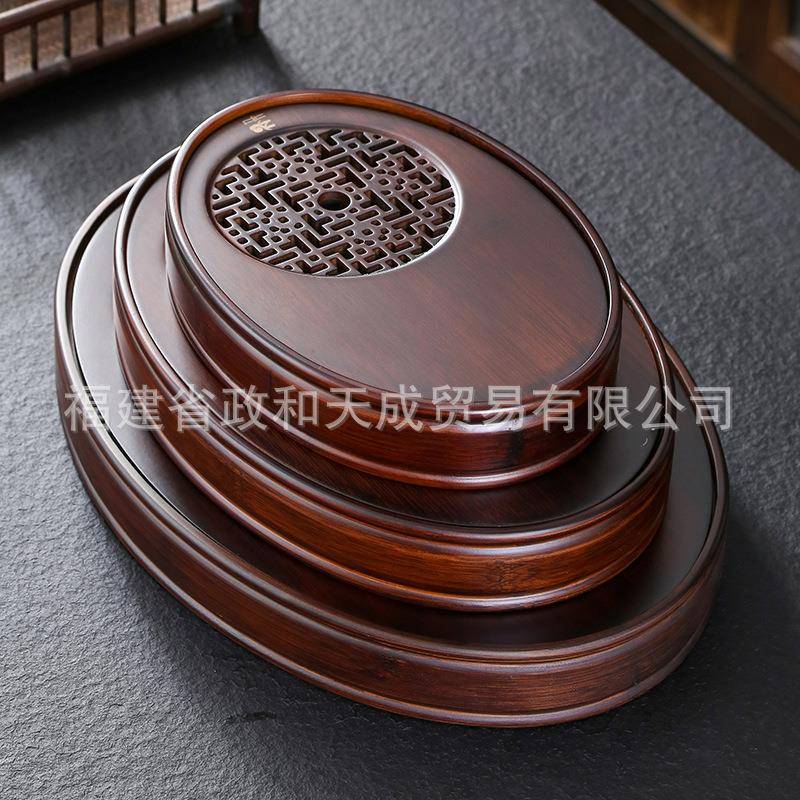 【折扣价】茶具家用小茶盘储水式小型迷你小号竹制竹子简易干泡台