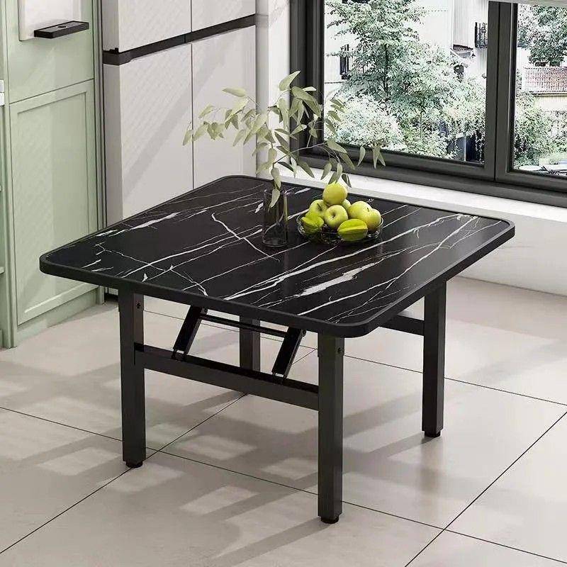 【折扣价】折叠桌子免安装简易餐桌出租屋家用饭桌正方形地摊矮桌