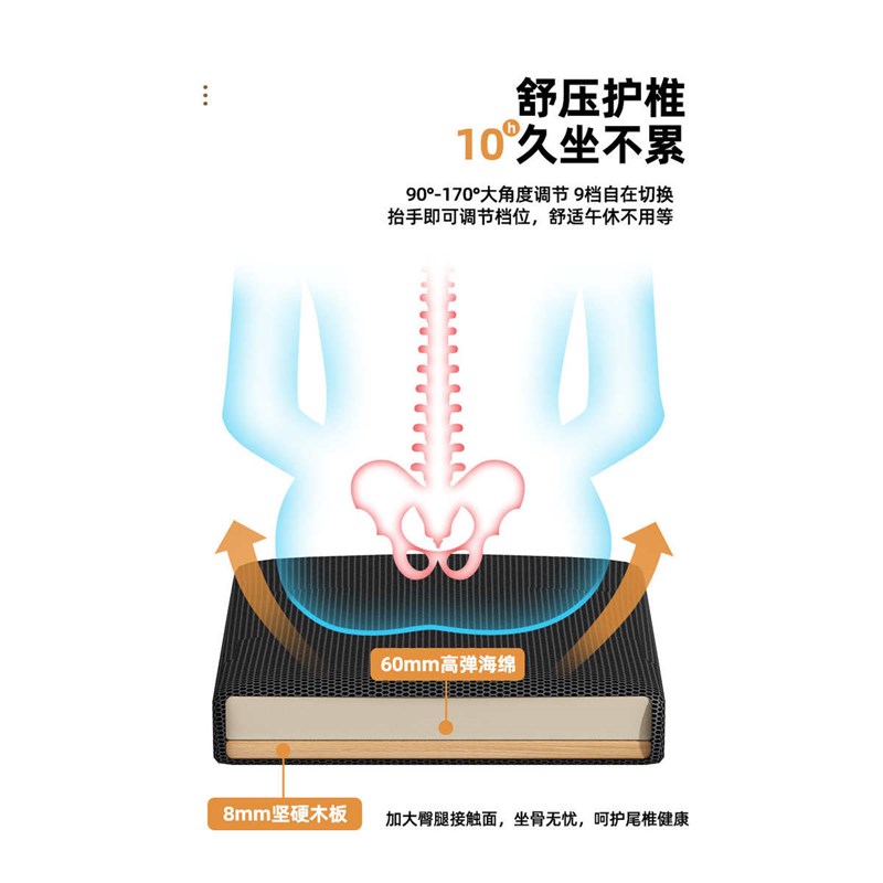 躺椅折叠午休椅子坐睡两用办公午睡床宿舍靠背电脑椅家用2025新款