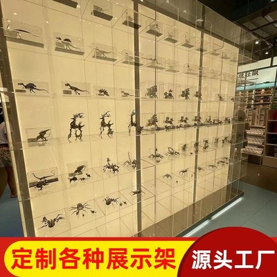 亚克力鞋架鞋店服装店架手物透明模型办置酒柜靠墙商用展示柜定制