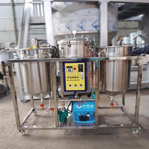 油坊用小型炼油机花生自大豆葵花籽油精炼机全动油食用油油VVE提