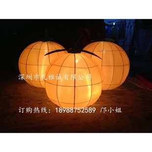 福橘花灯 水果灯饰 春节元宵灯展 大型公园景观亮化 酒店商场装饰