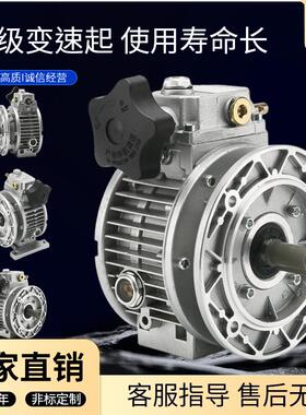 定制无极变速器0.75WMB系列行星调速斜齿轮减速电机卧式减速机