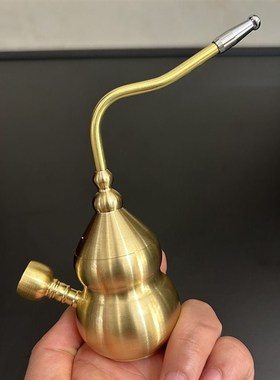 【大号双接头送加长过滤嘴】粗中细四用加厚加大铜葫芦水过滤斗